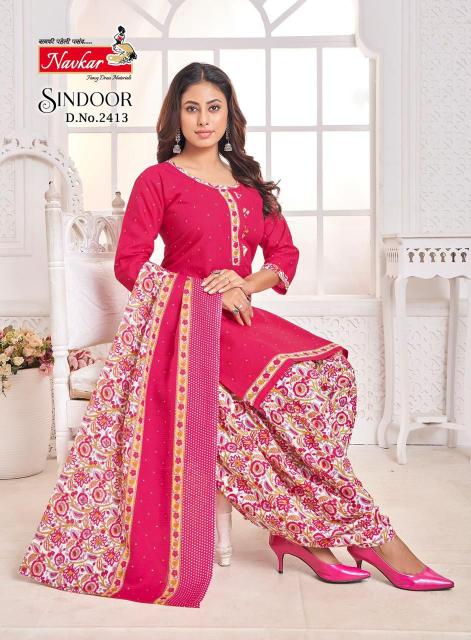 NAVKAR SINDOOR vol 24 Dress Materials Wholesale catalog