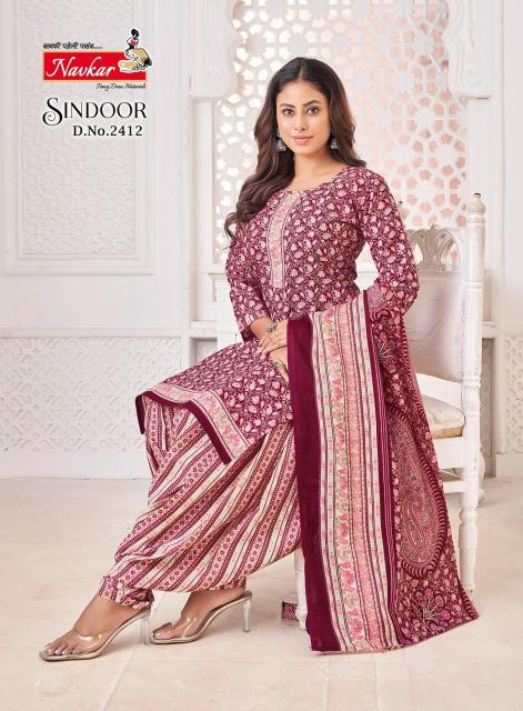 NAVKAR SINDOOR vol 24 Dress Materials Wholesale catalog