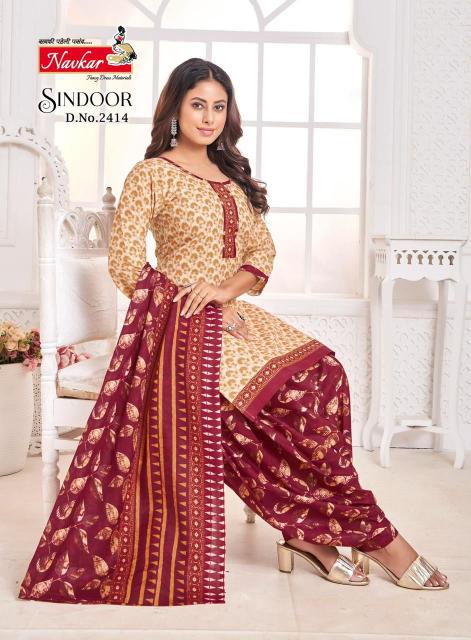 NAVKAR SINDOOR vol 24 Dress Materials Wholesale catalog
