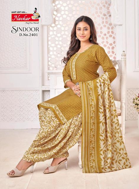 NAVKAR SINDOOR vol 24 Dress Materials Wholesale catalog