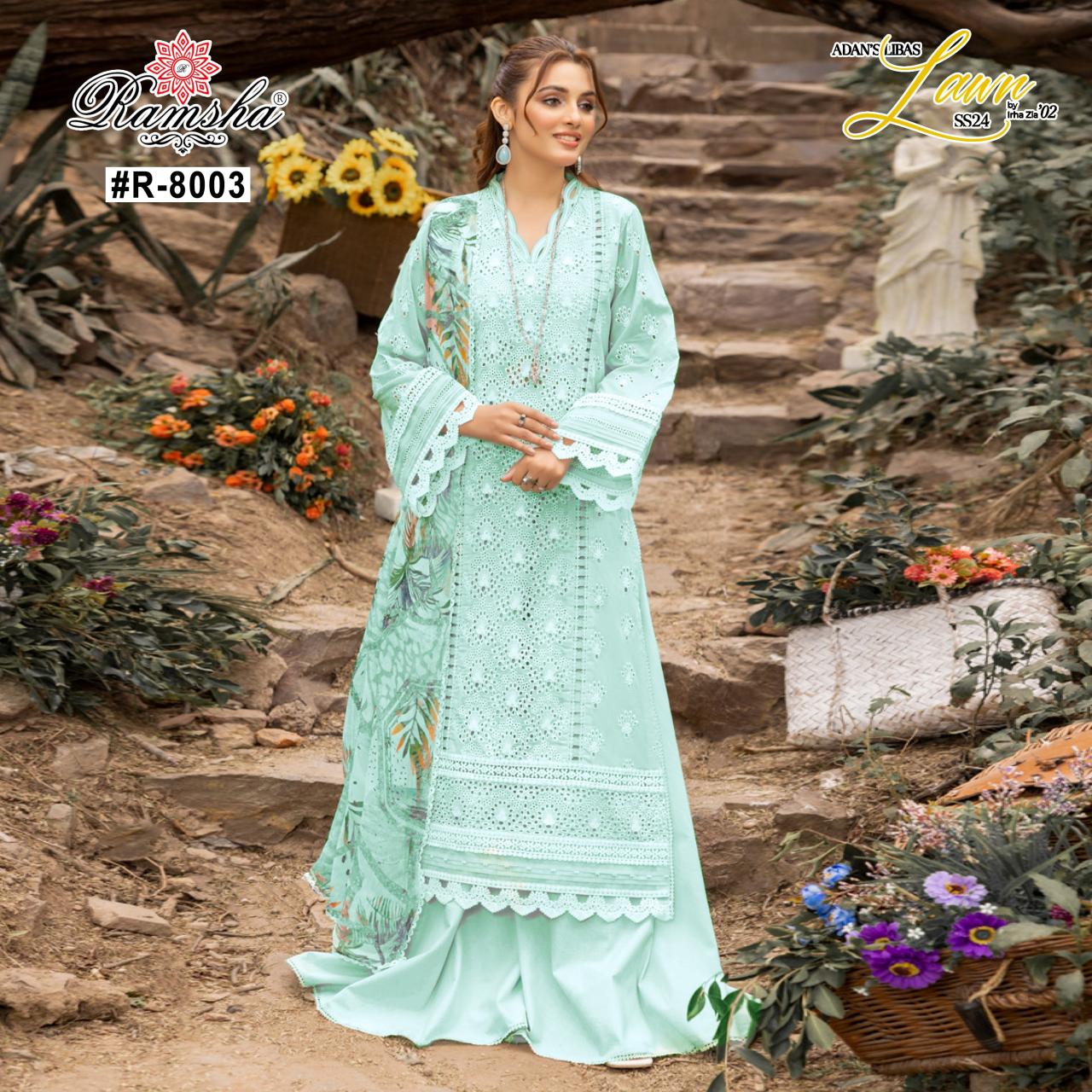 Ramsha Adans Libas Lawn 24 Pakistani Suits Wholesale catalog