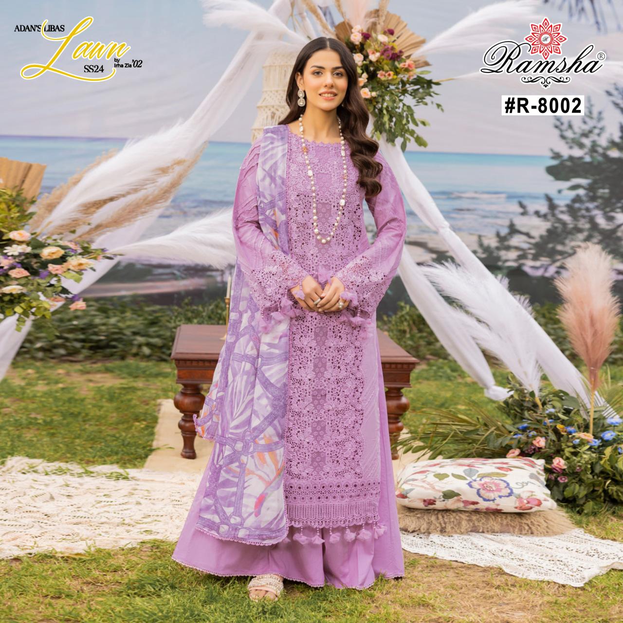 Ramsha Adans Libas Lawn 24 Pakistani Suits Wholesale catalog