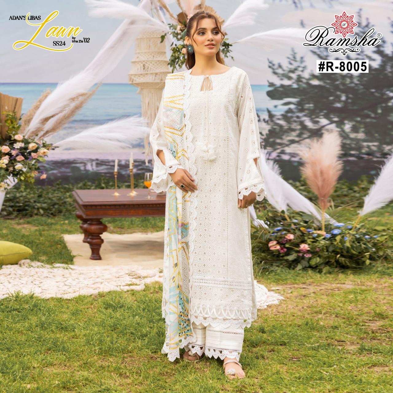 Ramsha Adans Libas Lawn 24 Pakistani Suits Wholesale catalog