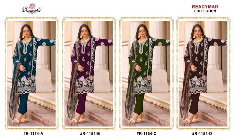 Ramsha R 1154 Nx Pakistani Suits Wholesale catalog