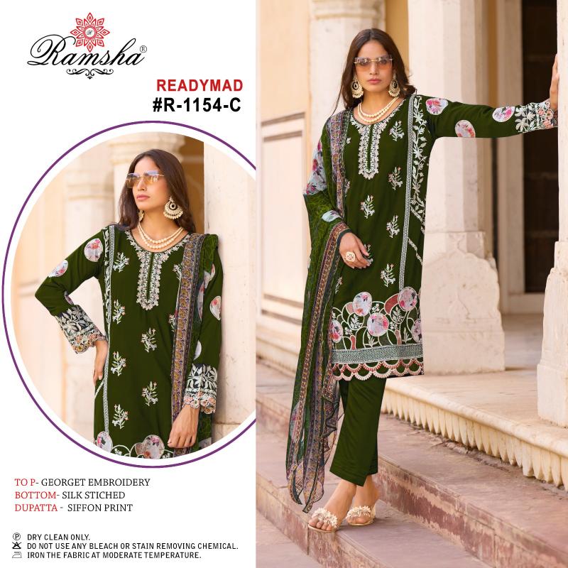 Ramsha R 1154 Nx Pakistani Suits Wholesale catalog