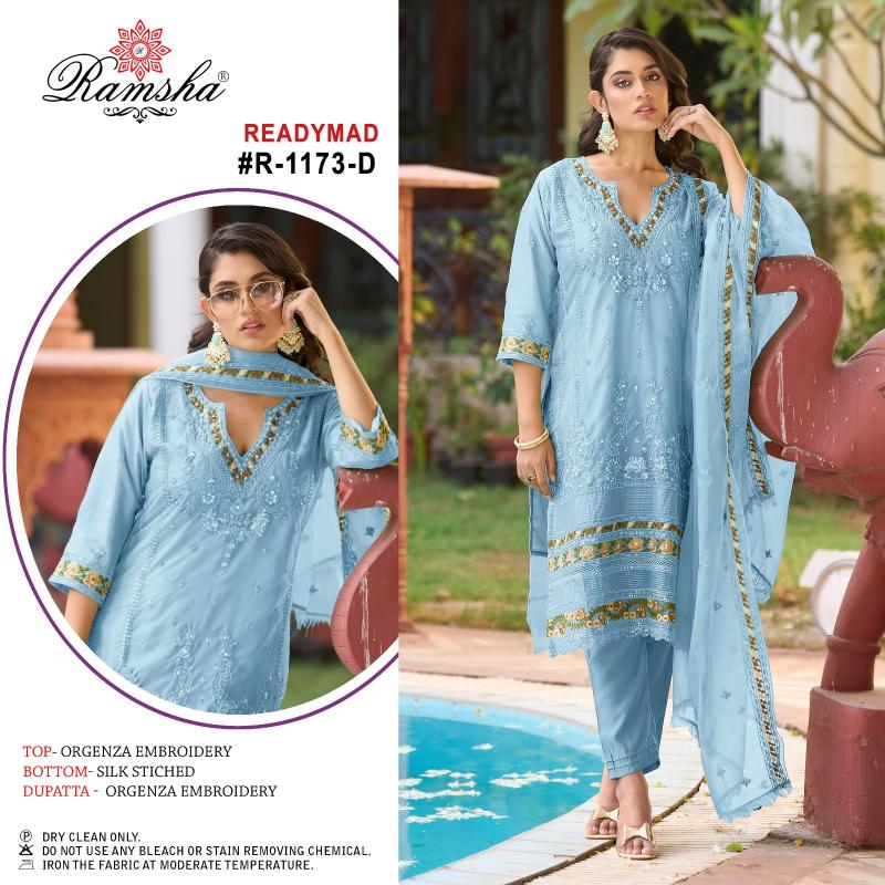 Ramsha R 1173 A To D Pakistani Suits Wholesale catalog
