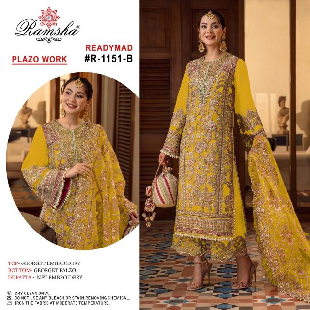 Ramsha R A To D Georgette Salwar Kameez Wholesale catalog