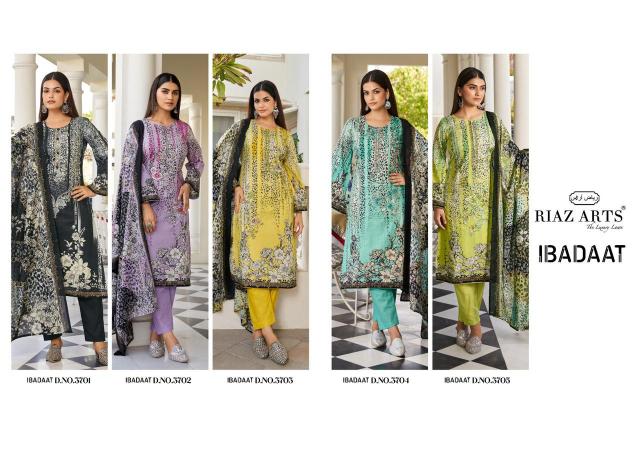 Riaz Arts Ibadaat Lawn Digital Printed Dress Material Wholesale catalog