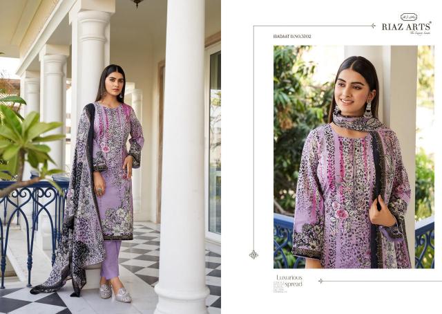 Riaz Arts Ibadaat Lawn Digital Printed Dress Material Wholesale catalog