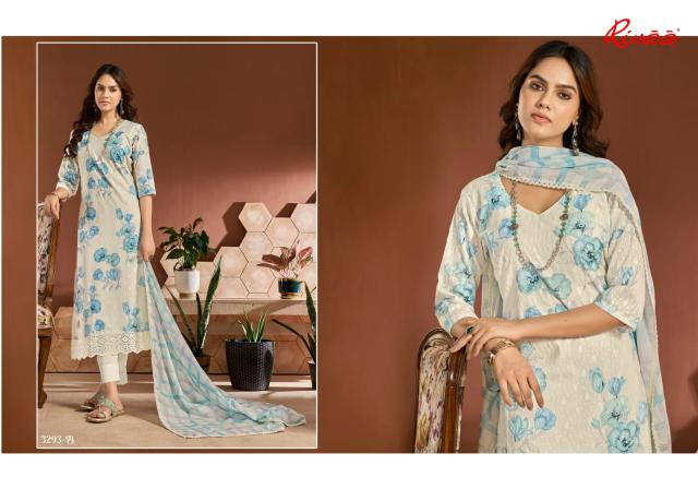 Rivaa Jivana Italian Lawn Digital Dress Material Wholesale catalog