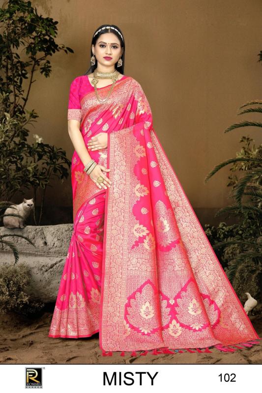 Ronisha Misty Banarasi Silk Saree Wholesale catalog