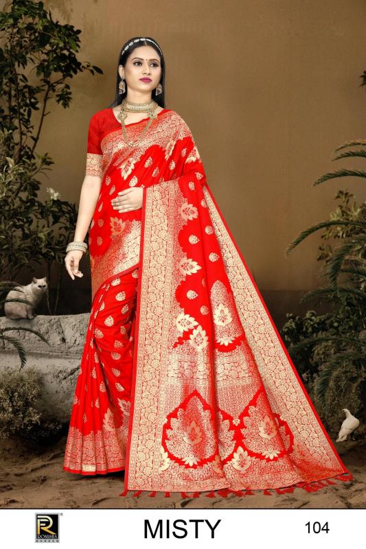 Ronisha Misty Banarasi Silk Saree Wholesale catalog