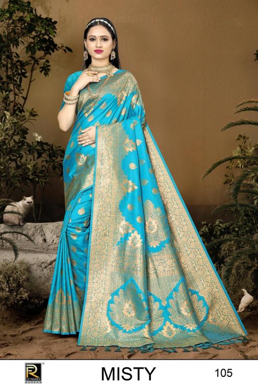 Ronisha Misty Banarasi Silk Saree Wholesale catalog