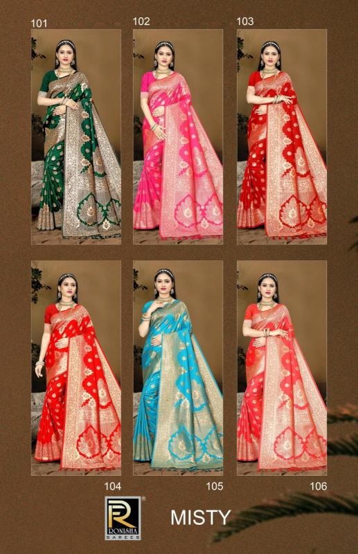 Ronisha Misty Banarasi Silk Saree Wholesale catalog