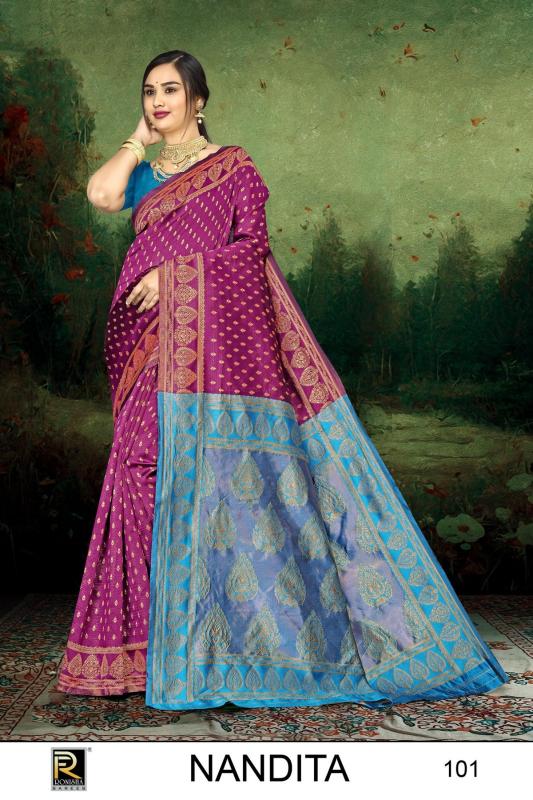 Ronisha Nandita Banarasi Silk Saree Wholesale catalog