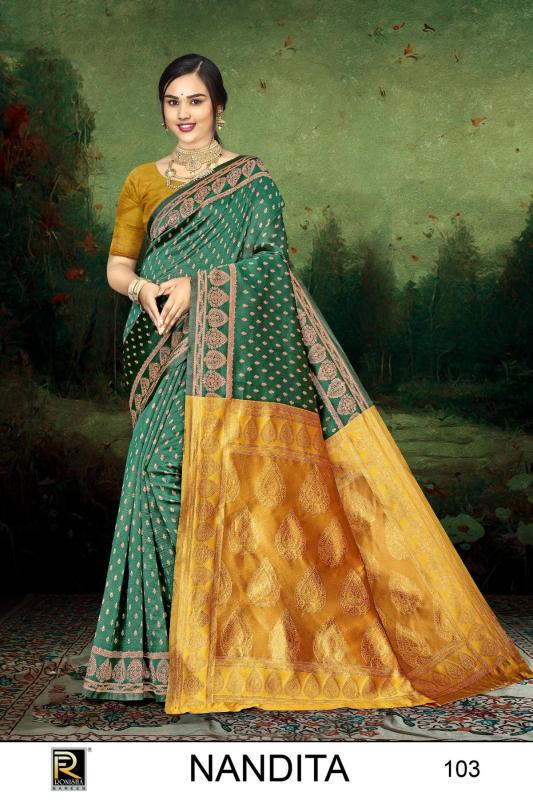 Ronisha Nandita Banarasi Silk Saree Wholesale catalog