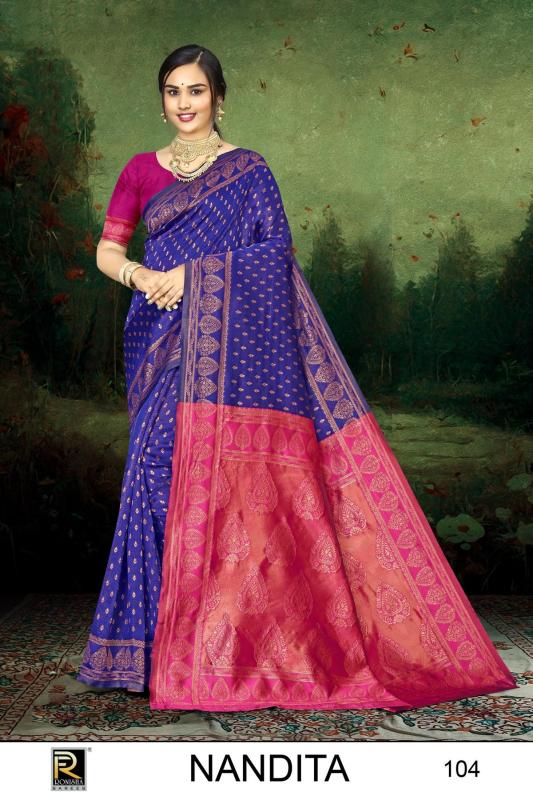 Ronisha Nandita Banarasi Silk Saree Wholesale catalog