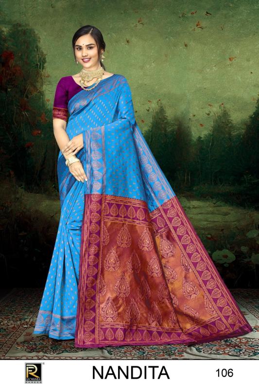 Ronisha Nandita Banarasi Silk Saree Wholesale catalog