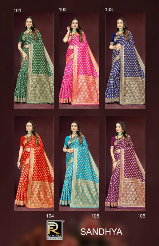 Ronisha Sandhya Banarasi Silk Saree Wholesale catalog