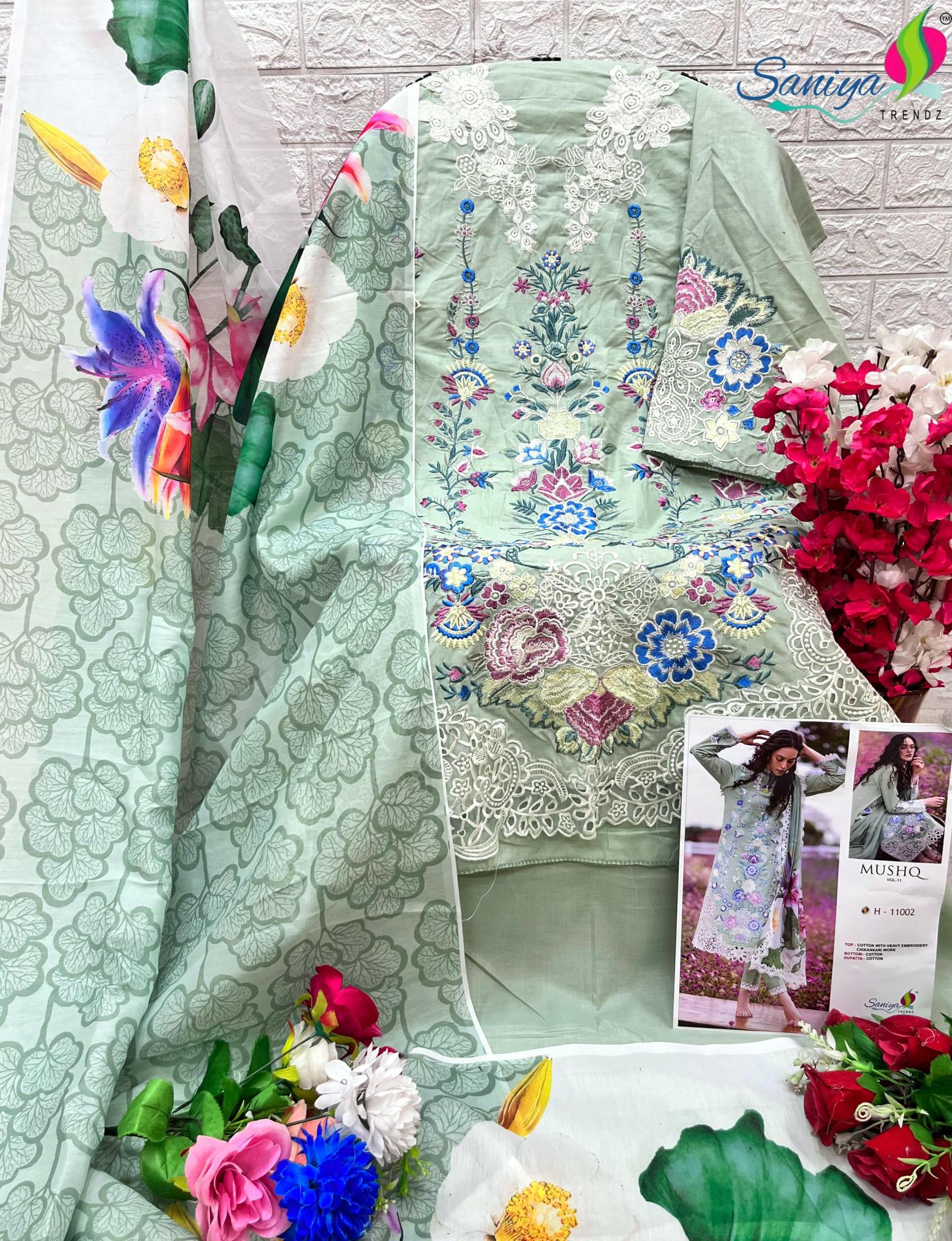 Saniya Mushq Vol 11 Salwar Kameez Wholesale catalog