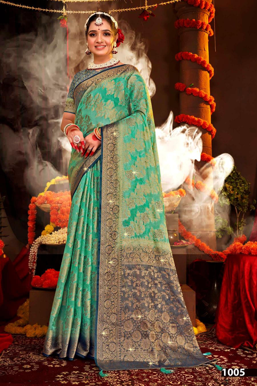 Organza silk sarees wholesale clearance