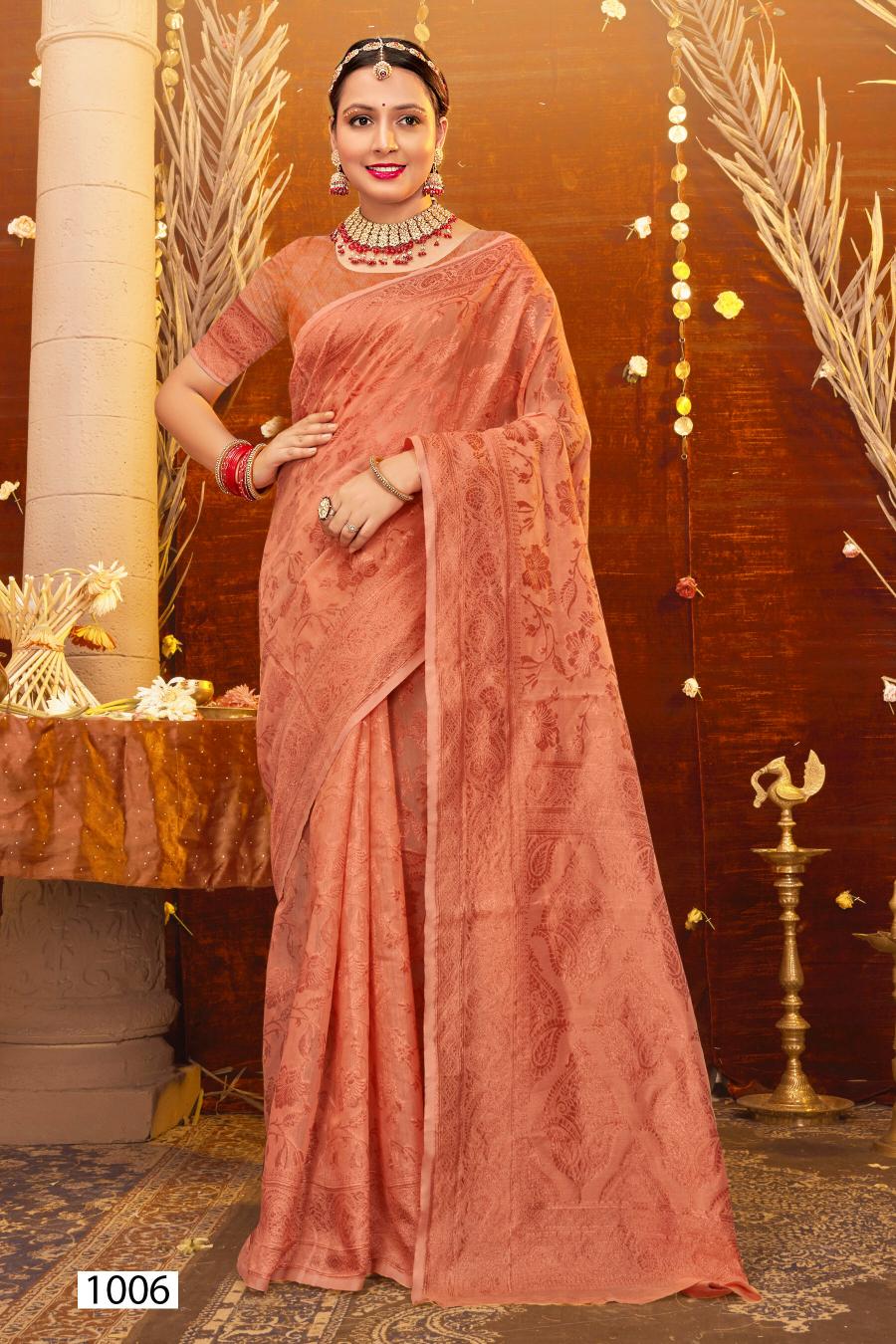 Saroj Atlantic cotton Vol.1Soft cotton rich pallu Saree Wholesale catalog    