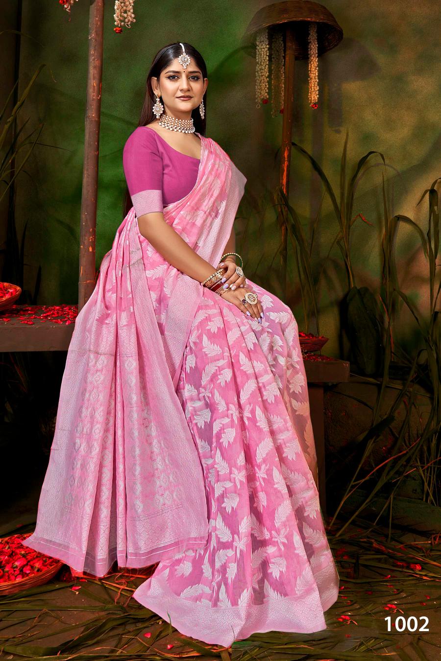 Saroj Ocean Cotton  Vol.1 Soft cotton rich pallu saree Saree Wholesale catalog    