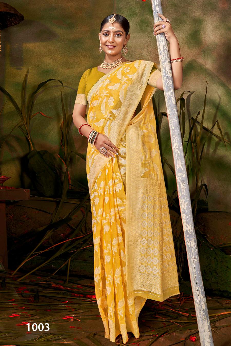 Saroj Ocean Cotton  Vol.1 Soft cotton rich pallu saree Saree Wholesale catalog    