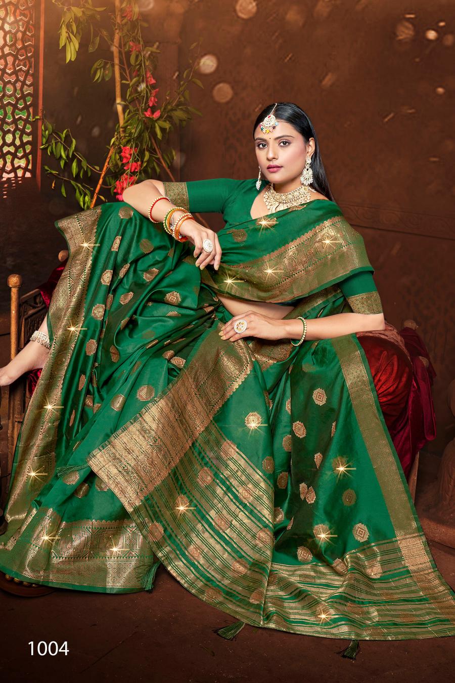 Saroj Parasmani Swarovski vol.1 Soft Silk with heavy swarovski Wholesale catalog    
