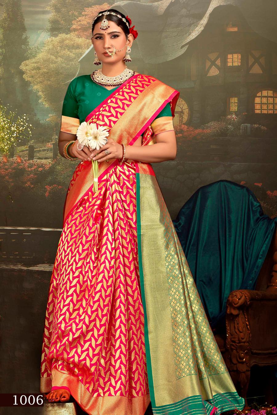 Saroj Swarn Moti vol.2 Soft silk with heavy designs Saree