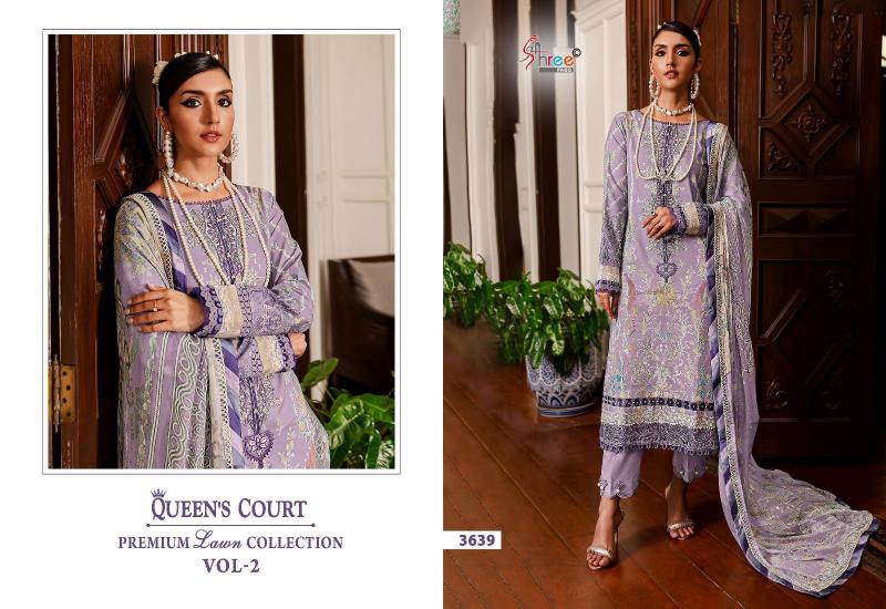 Shree Queens Court Vol 2 Chiffon Dupatta Pakistani Suits Wholesale catalog
