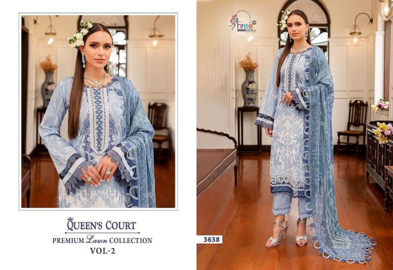 Shree Queens Court Vol 2 Cotton Dupatta Salwar Suits Wholesale catalog