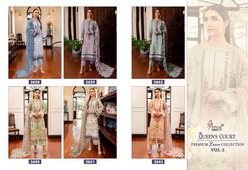 Shree Queens Court Vol 2 Cotton Dupatta Salwar Suits Wholesale catalog
