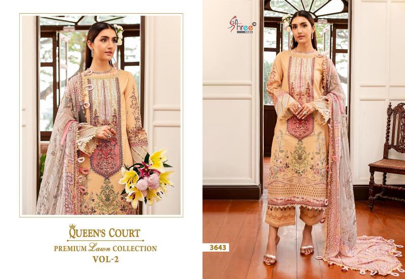 Shree Queens Court Vol 2 Cotton Dupatta Salwar Suits Wholesale catalog