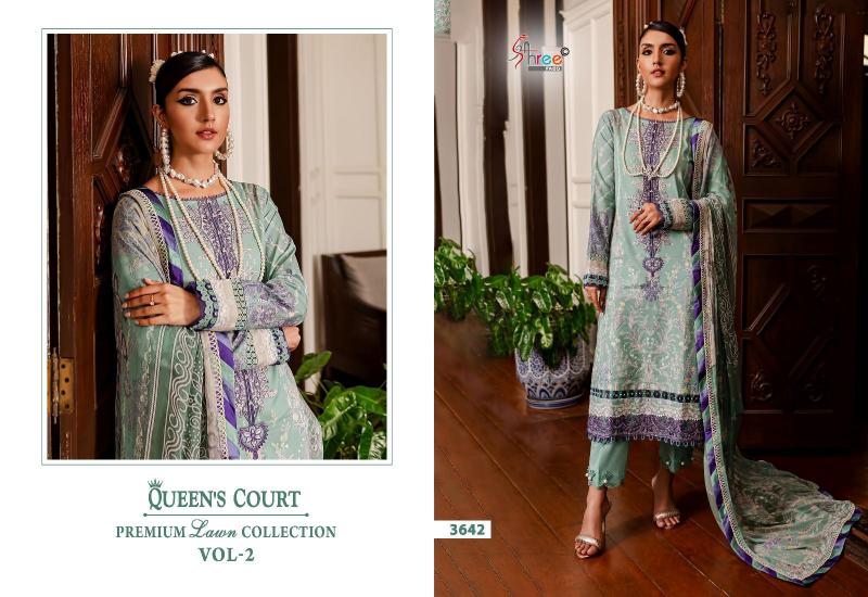 Shree Queens Court Vol 2 Cotton Dupatta Salwar Suits Wholesale catalog