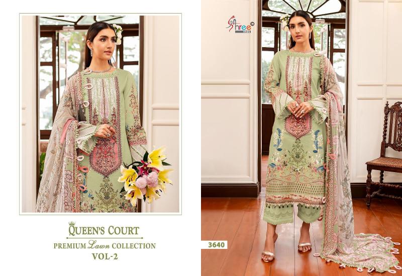 Shree Queens Court Vol 2 Cotton Dupatta Salwar Suits Wholesale catalog