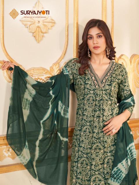 Suryajyoti Karishma Vol-3 – Kurti Pant With Dupatta - Wholesale Catalog