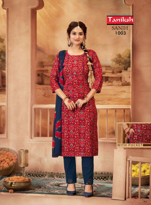 TANIKSH SANJH vol -1 Kurti Wholesale catalog