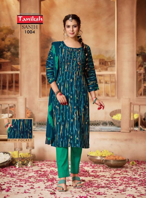 TANIKSH SANJH vol -1 Kurti Wholesale catalog