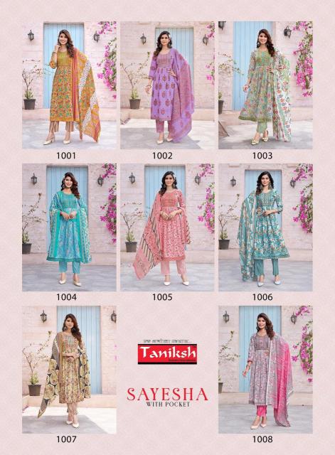 Taniksh Sayesha Vol-1 – Nyra Cut Kurti Pant With Dupatta Wholesale Catalog