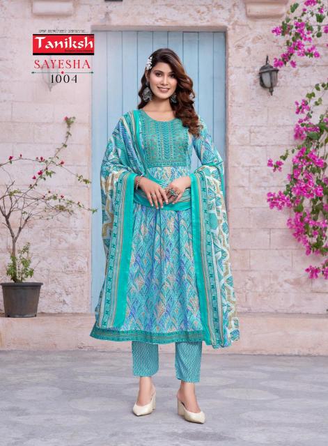 Taniksh Sayesha Vol-1 – Nyra Cut Kurti Pant With Dupatta Wholesale Catalog
