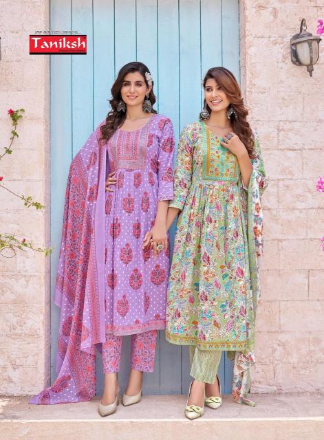 Taniksh Sayesha Vol-1 – Nyra Cut Kurti Pant With Dupatta Wholesale Catalog