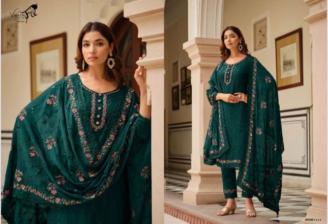 Vouch Nooreh Chinon Embroidered Salwar Kameez Wholesale catalog