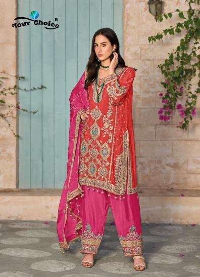 Your Choice Afgani Chinon Designer Salwar Suits Wholesale catalog