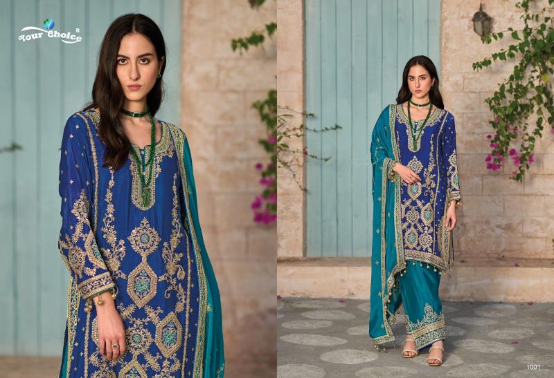 Your Choice Afgani Chinon Designer Salwar Suits Wholesale catalog