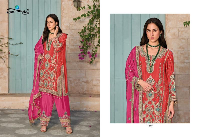 Your Choice Afgani Chinon Designer Salwar Suits Wholesale catalog