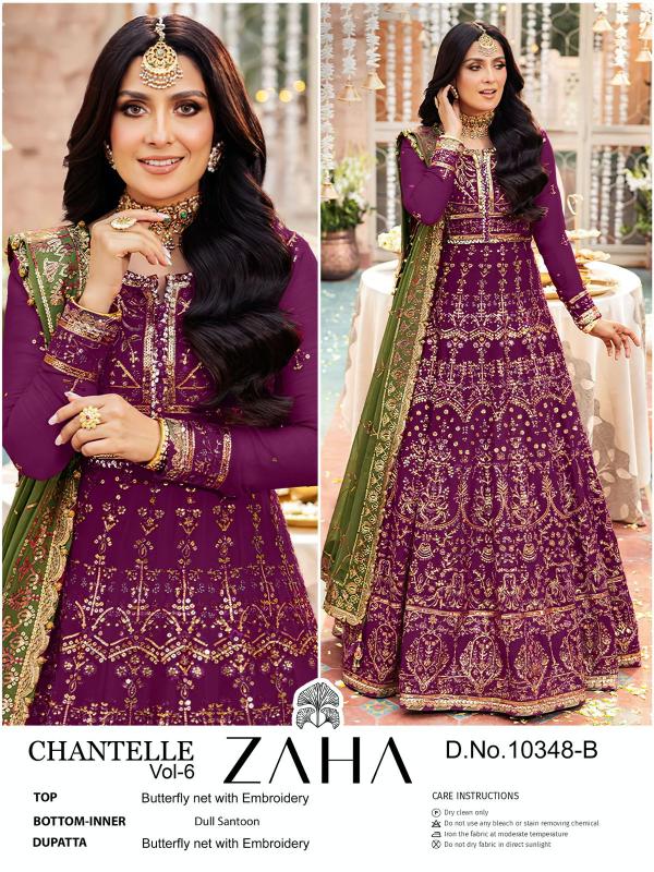 Zaha Chantelle Vol 6 Salwar Kameez Wholesale catalog