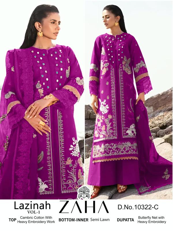 Zaha Lazinah Vol 1 Salwar Kameez Wholesale catalog
