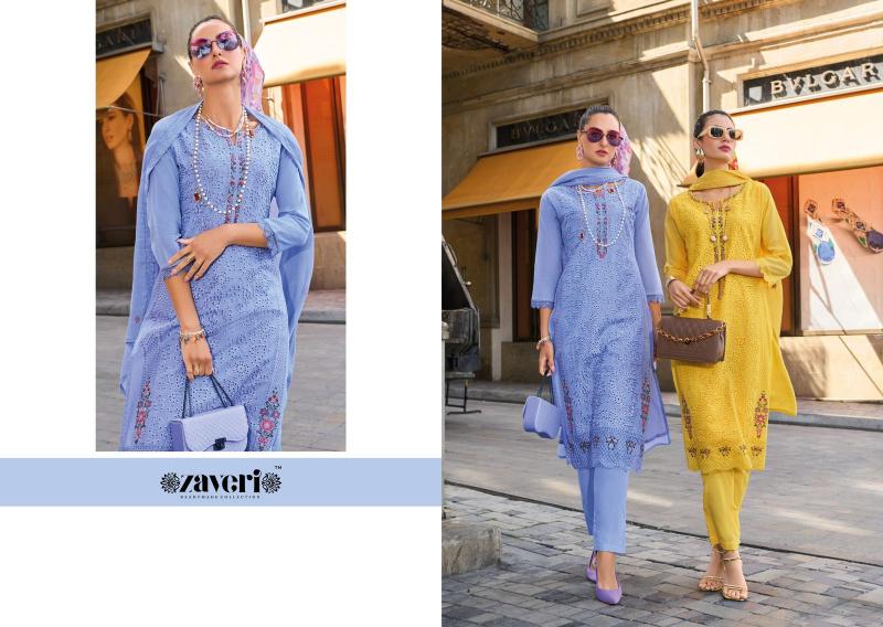 Zaveri presents MARUEL Salwar Kameez Wholesale catalog