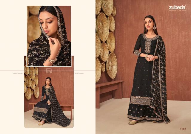 Zubeda Rauzan Georgette Salwar Kameez Wholesale catalog